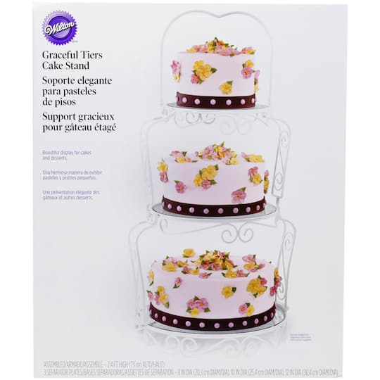 Wilton Graceful Tiers Cake Stand Wilton Graceful Tiers Cake Stand Img